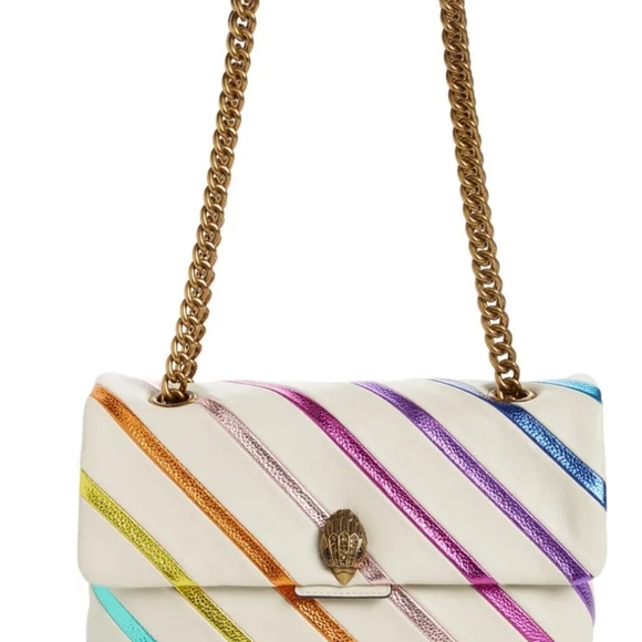 - Kurt Geiger London Large Kensington Rainbow Shoulder Bag - Picture 5 of 9